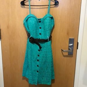 Lace Teal Dress